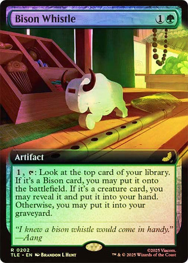 Bison Whistle Extended Art Foil
