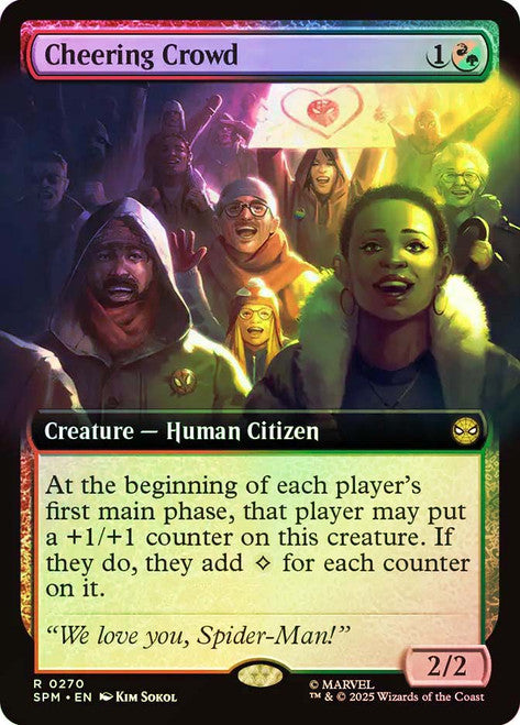 Cheering Crowd Extended Art Foil