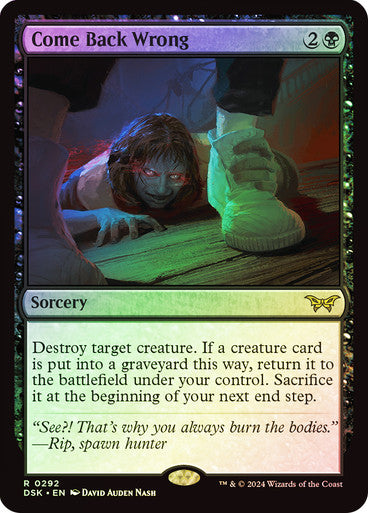 Come Back Wrong Foil