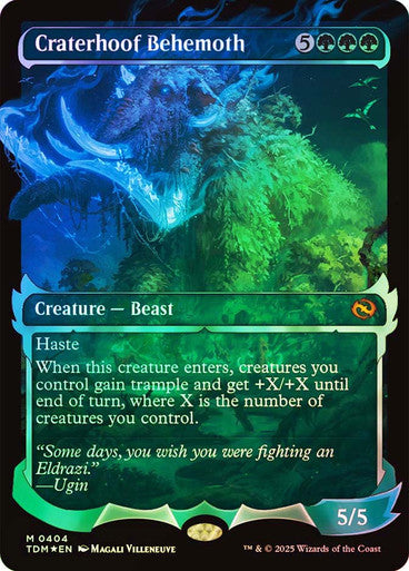 Craterhoof Behemoth Showcase Foil