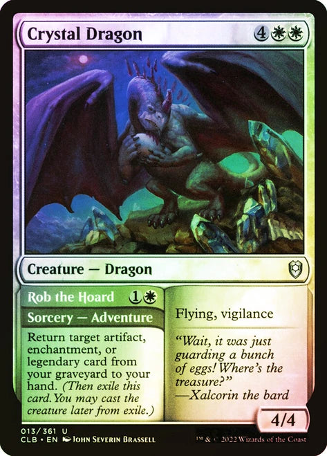 Crystal Dragon // Rob the Hoard Foil