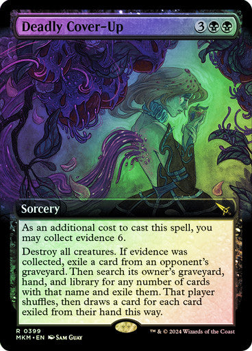 Deadly Cover-Up Extended Art Foil