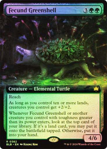 Fecund Greenshell Extended Art Foil