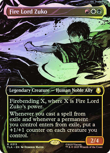 Fire Lord Zuko Borderless Scene Foil