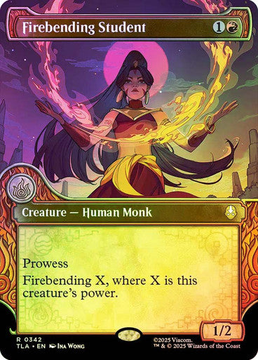 Firebending Student Alter Elemental Frame Foil