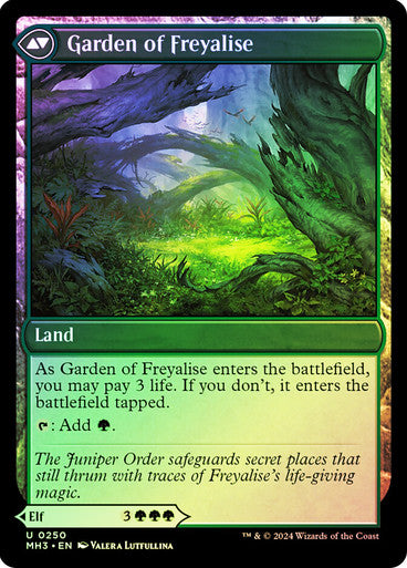 Disciple of Freyalise // Garden of Freyalise Foil