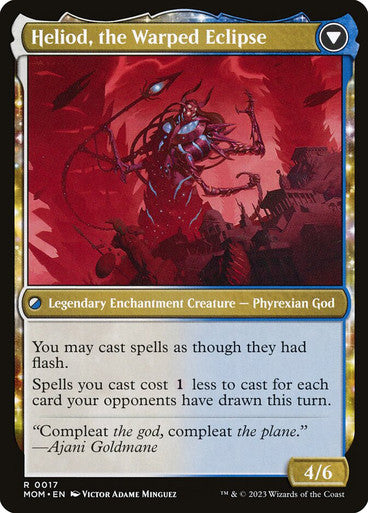 Heliod, the Radiant Dawn // Heliod, the Warped Eclipse Foil