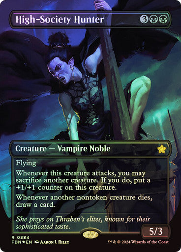 High-Society Hunter Borderless Foil