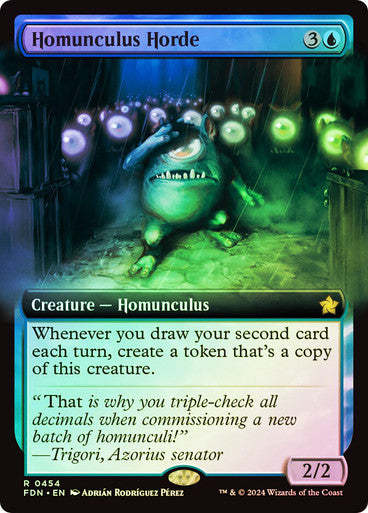 Homunculus Horde Extended Art Foil