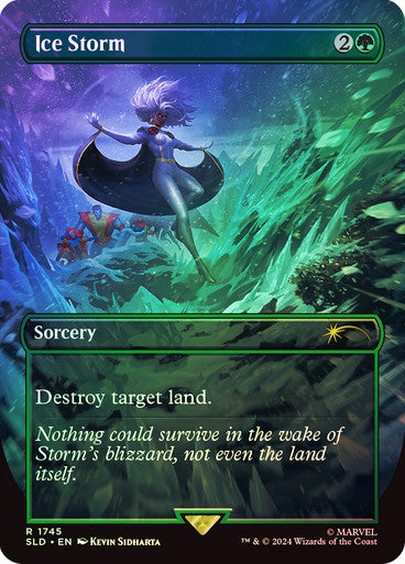 Ice Storm Secret Lair Borderless Foil
