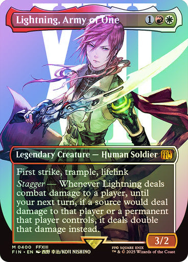 Lightning, Army of One Borderless Foil