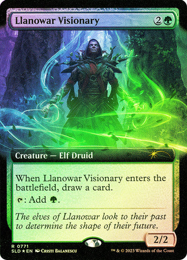 Llanowar Visionary Secret Lair Foil