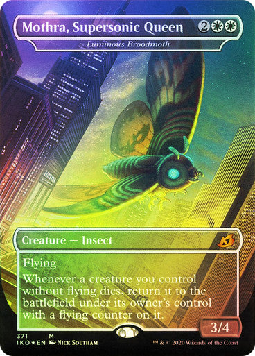 Luminous Broodmoth Borderless Godzilla Foil Series