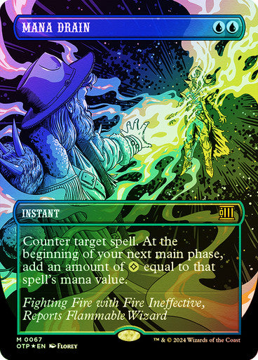 Mana Drain Breaking News Borderless Foil Textured
