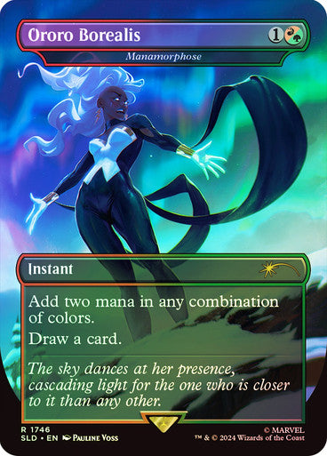 Manamorphose Secret Lair Borderless Foil (Ororo Borealis) (Marvel)