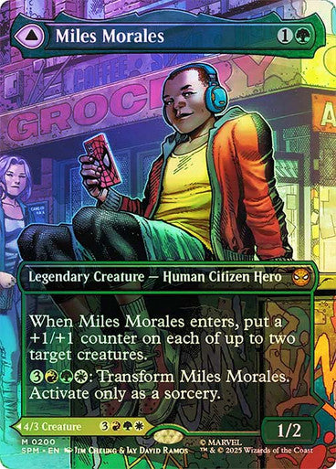 Miles Morales // Ultimate Spider-Man Borderless Foil