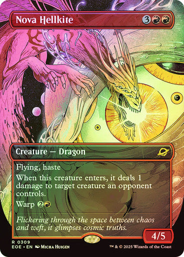 Nova Hellkite Borderless Foil
