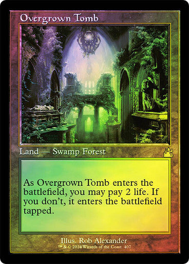 Overgrown Tomb Retro Frame Foil