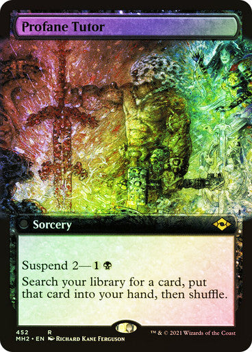 Profane Tutor Extended Art Foil