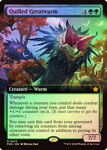 Quilled Greatwurm Extended Art Foil