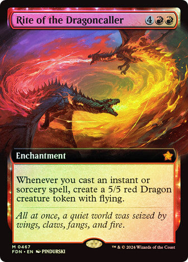 Rite of the Dragoncaller Extended Art Foil
