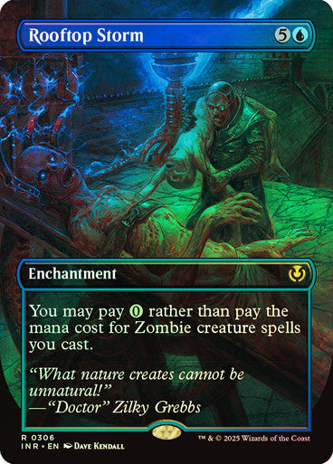 Rooftop Storm Borderless Foil