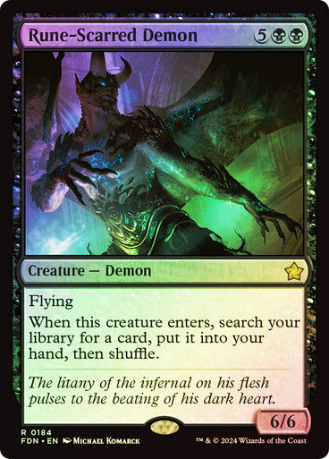 Rune-Scarred Demon Foil
