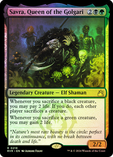 Savra, Queen of the Golgari Foil