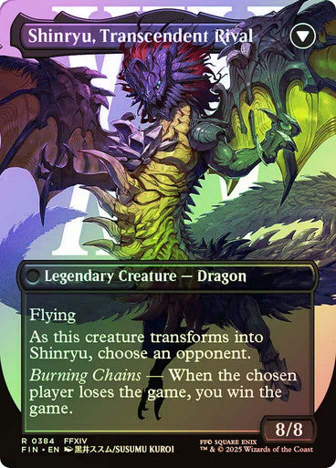 Zenos yae Galvus // Shinryu, Transcendent Rival Borderless Foil