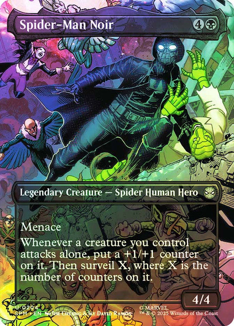 Spider-Man Noir Borderless Foil