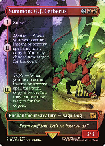 Summon: G.F. Cerberus Borderless Foil