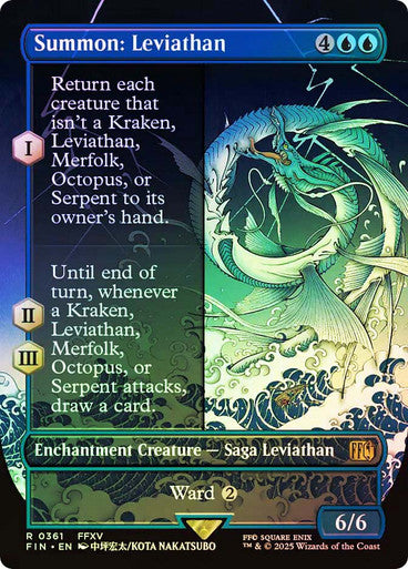 Summon: Leviathan Borderless Foil