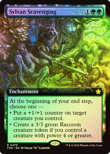 Sylvan Scavenging Extended Art Foil