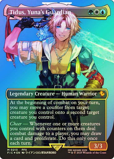 Tidus, Yuna's Guardian Borderless Surge Foil