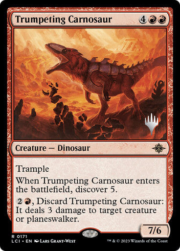 Trumpeting Carnosaur Foil