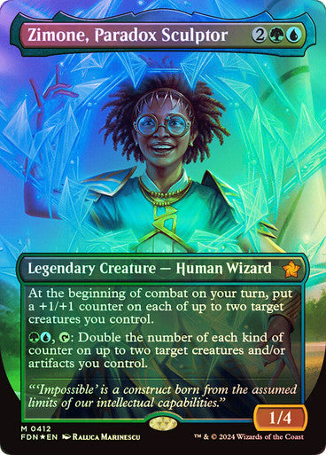 Zimone, Paradox Sculptor Borderless Mana Foil
