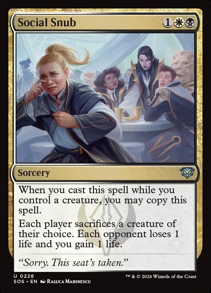 Social Snub Foil