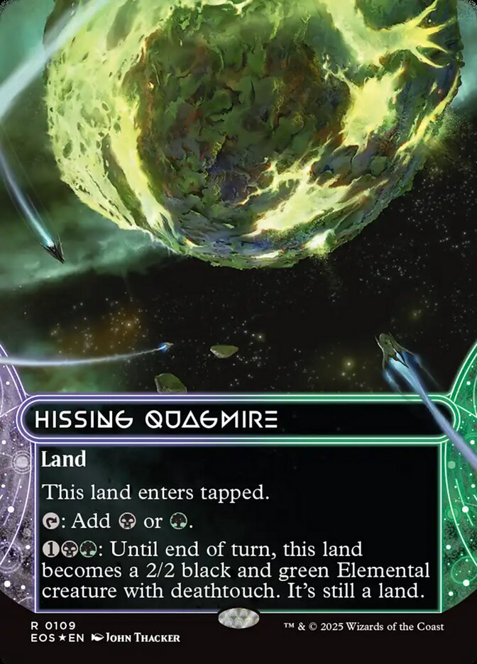 Hissing Quagmire Borderless Stellar Sights Foil