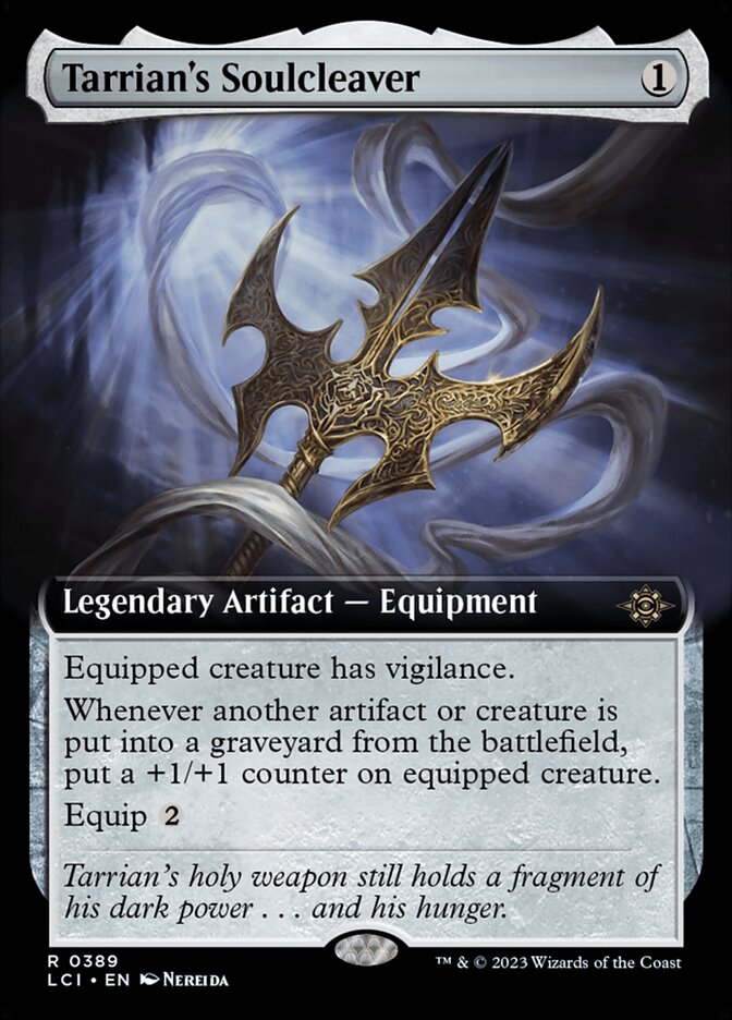 Tarrian's Soulcleaver Extended Art Foil
