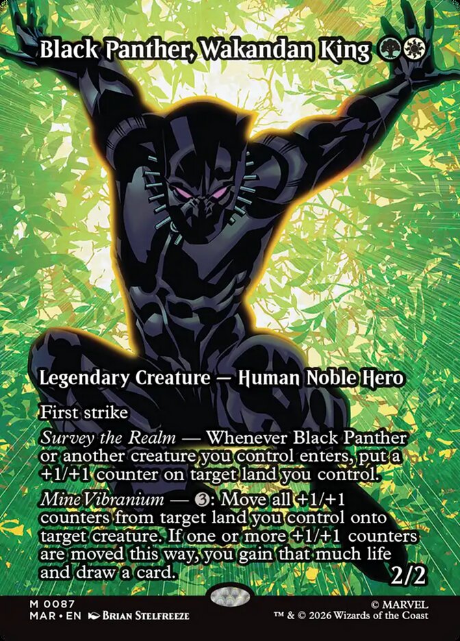 Black Panther, Wakandan King Borderless Foil