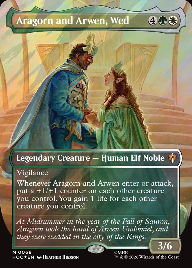 Aragorn and Arwen, Wed Classic Artist Surge Foil