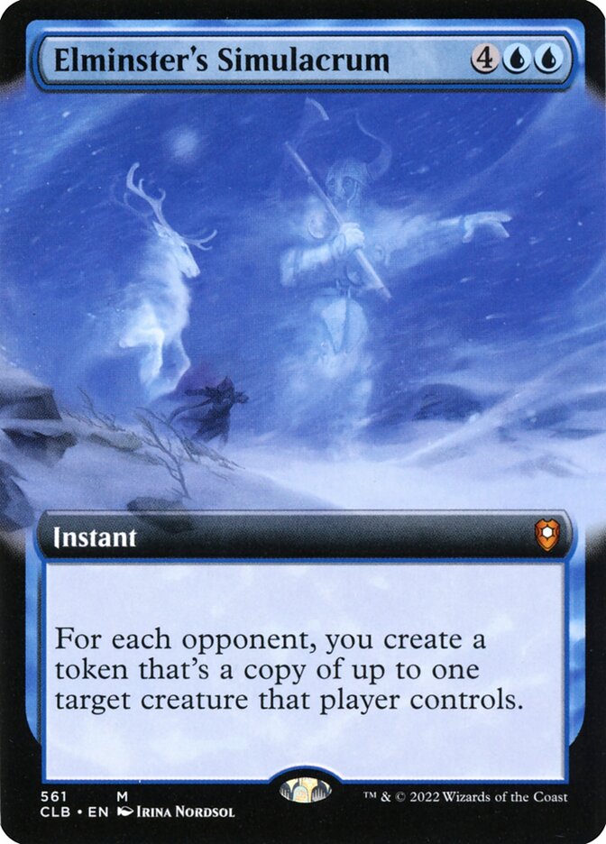 Elminster's Simulacrum Extended Art Foil