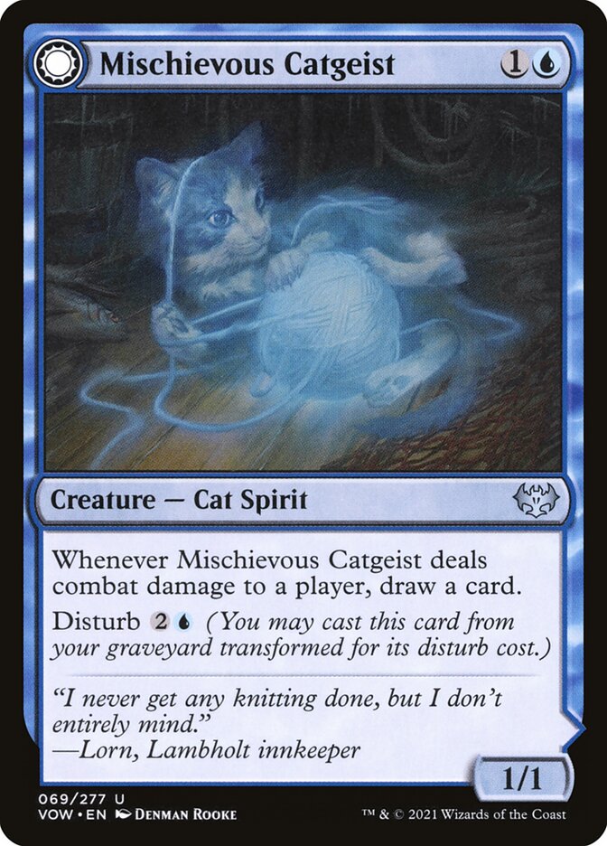 Mischievous Catgeist // Catlike Curiosity Foil