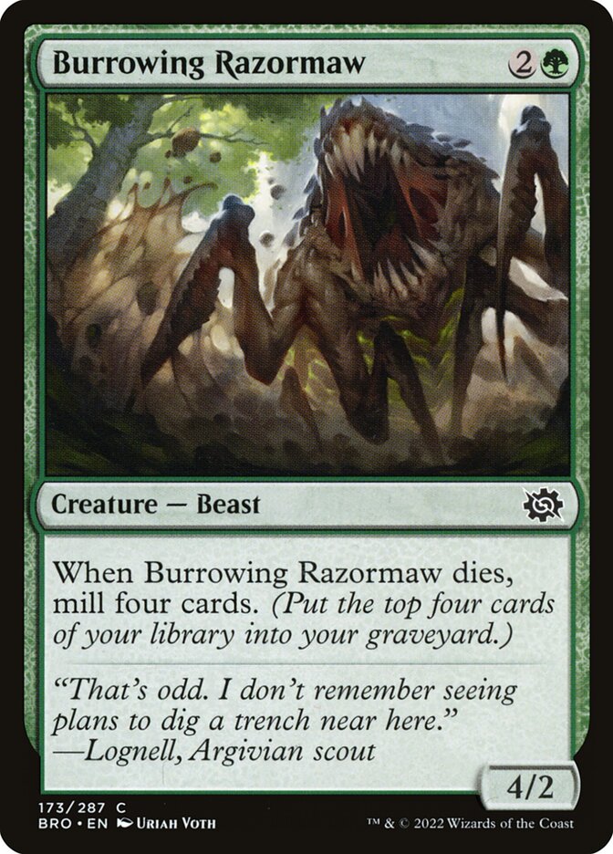 Burrowing Razormaw Foil