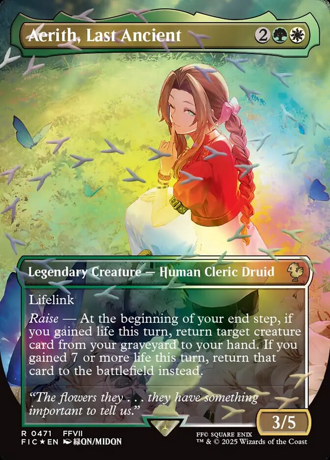 Aerith, Last Ancient Chocobo Track Foil