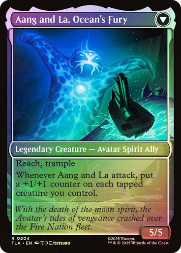 Aang, Swift Savior // Aang and La, Ocean's Fury Foil