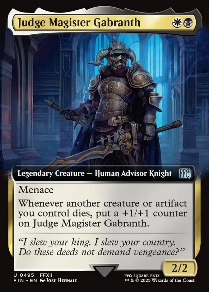 Judge Magister Gabranth Extended Art
