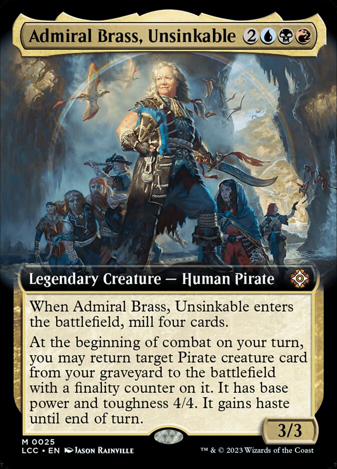 Admiral Brass, Unsinkable Extended Art