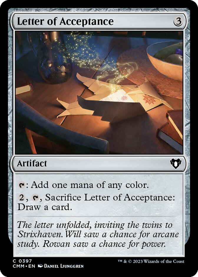 Letter of Acceptance Foil