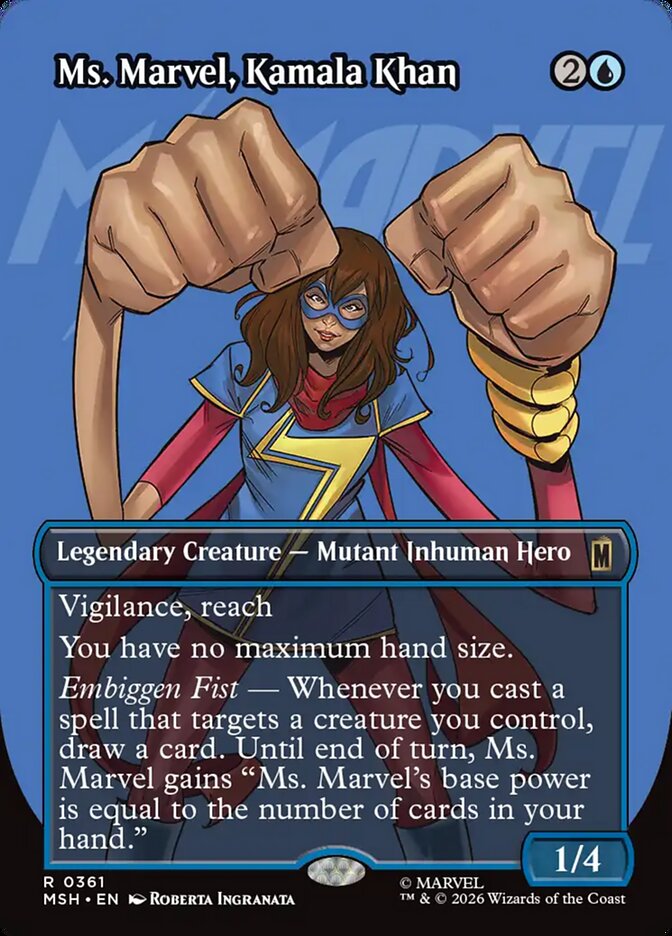 Ms. Marvel, Kamala Khan Borderless Logo Foil